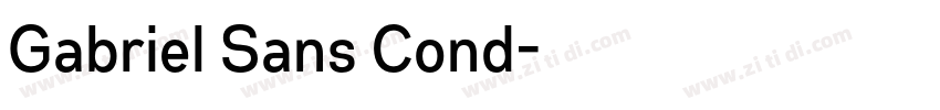 Gabriel Sans Cond字体转换